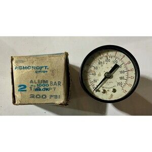 Vintage PSI Ashcroft Pressure Gage NOS NIB